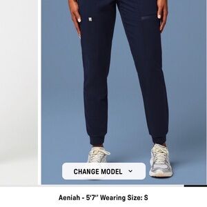 Fabletics Navy Blue Scrub pants, jogger style